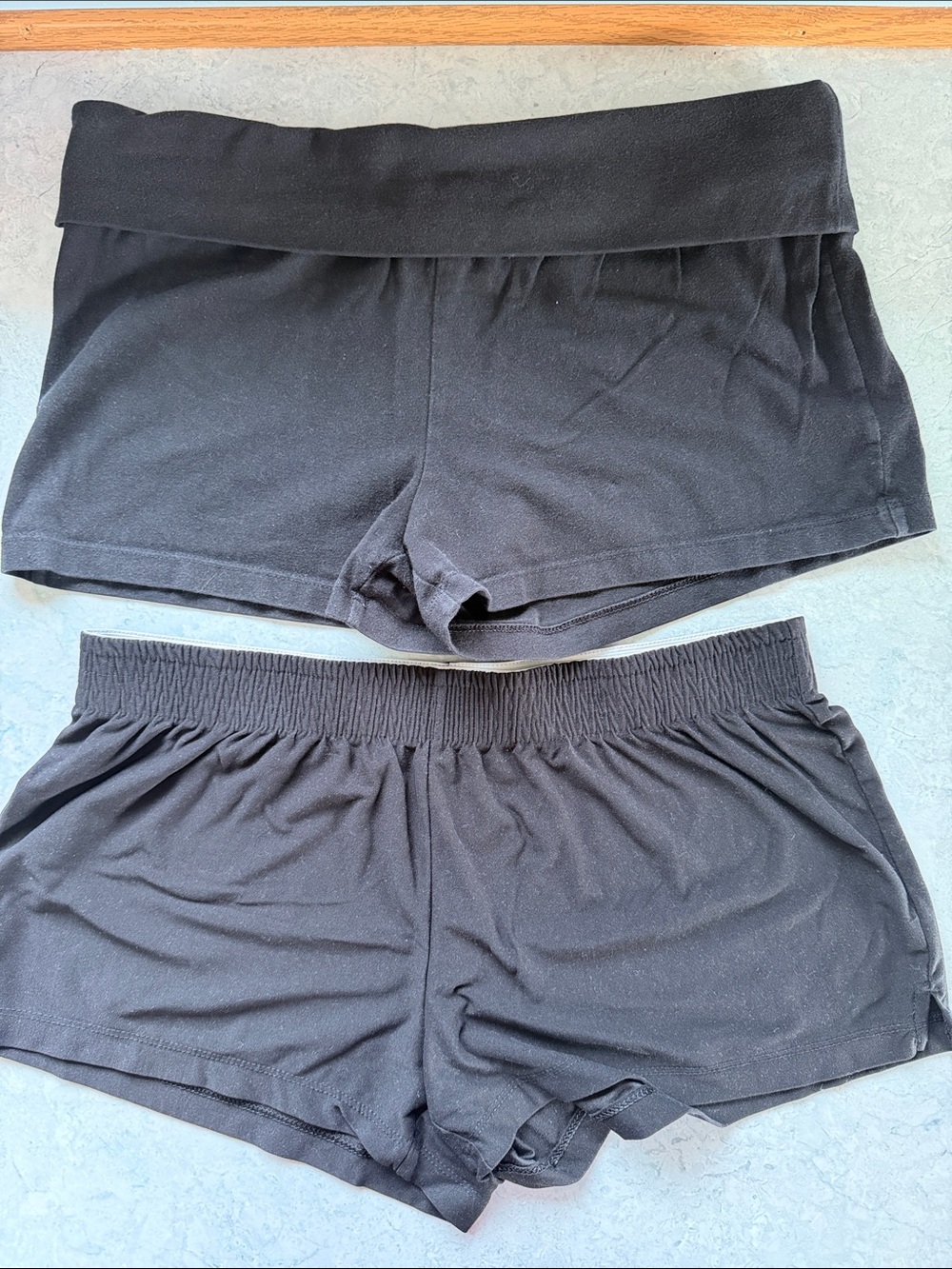 Black Women's Stretch Lounge Shorts